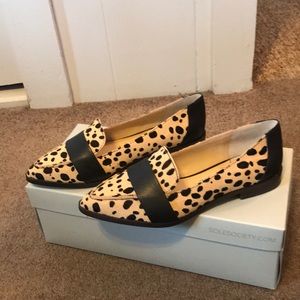Sole Society Leopard Loafers.